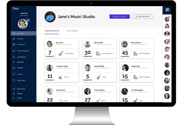 Music School Website Development Services