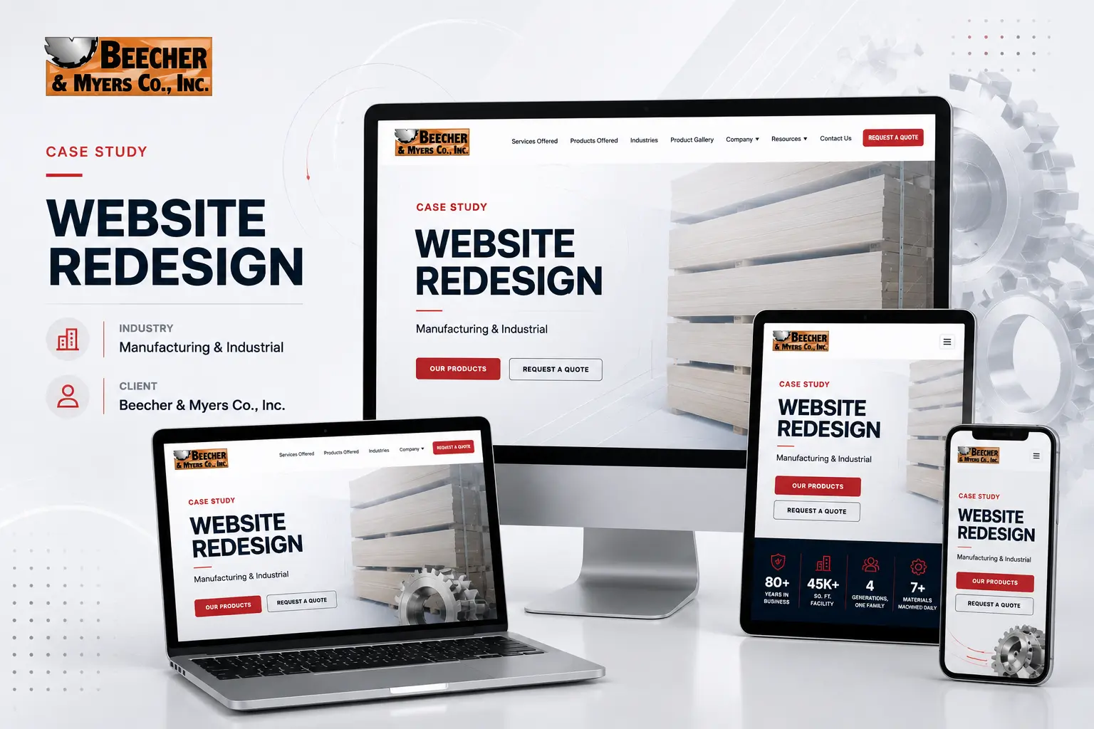 wodden manufacturer website redesign